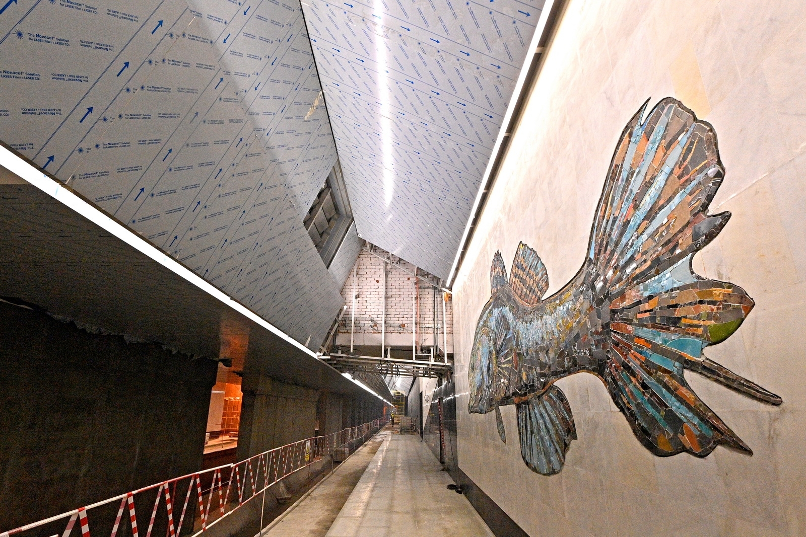 На станции «Нагатинский затон», которая войдет в состав восточного участка Большой кольцевой линии метро, уже начались пусконаладочные работы.